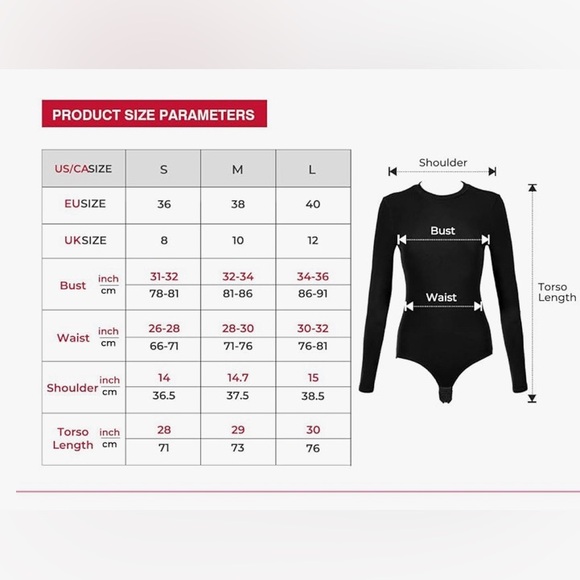 New ALONG FIT Long Sleeve Bodysuit fwith Adjustable Length - Picture 4 of 9